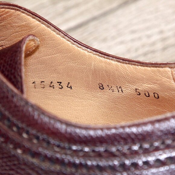 $695 Neiman Marcus GRAVATI Blucher 8.5 M Brown 15434 * add $15 new Cedar Trees main image 6